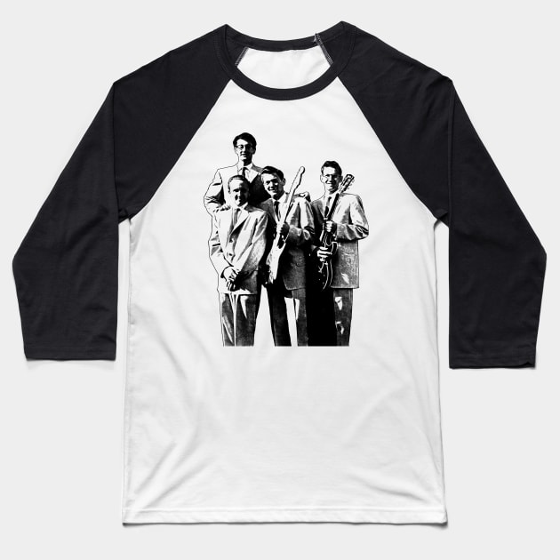 Buddy Holly Retro Baseball T-Shirt by tykler